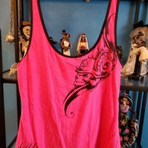 Metal mulisha xl tank top hot pink